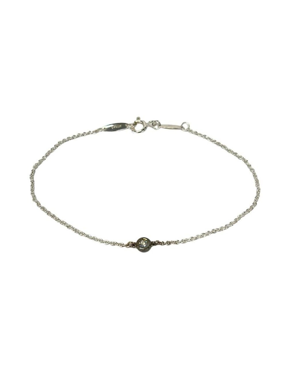 Tiffany & Co Bracelet by the Yard Diamond Silver